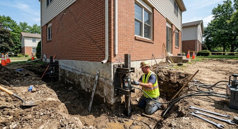Sinking Foundation Repair in Lexington, NC
