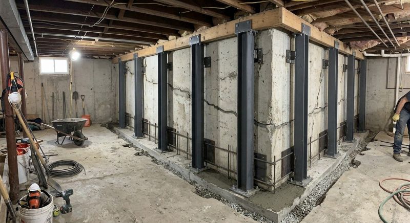 Basement Stabilization in Salisbury, NC