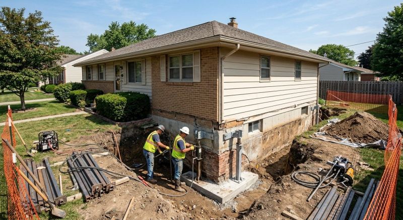 Building Foundation Repair in Davidson, NC