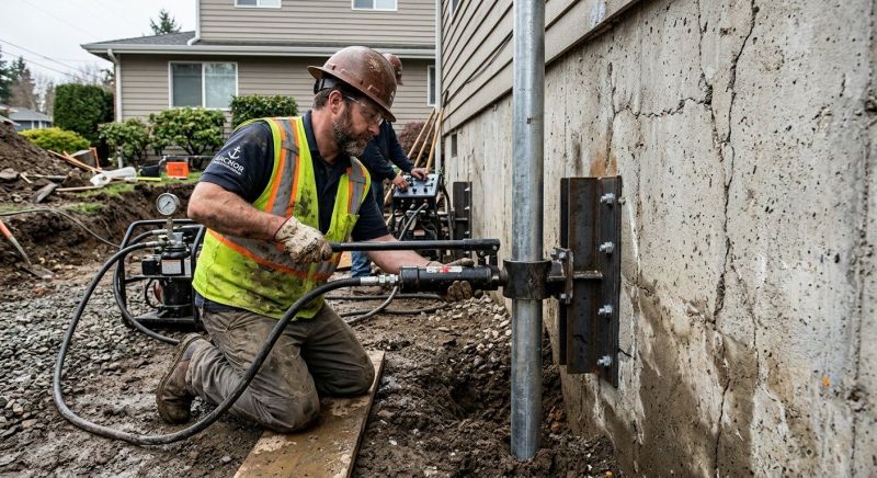 Concrete Foundation Leveling in Davie County, NC