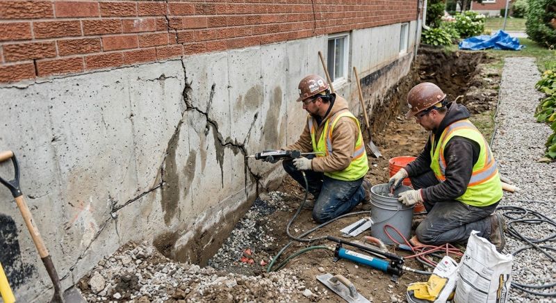 Cracked Foundation Repair in Cabarrus County, NC