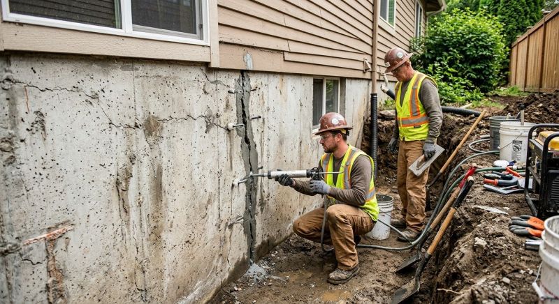 Cracked Foundation Repair in Concord, NC