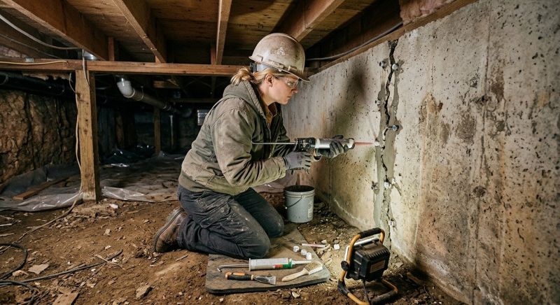 Crawlspace Foundation Repair in Davidson, NC