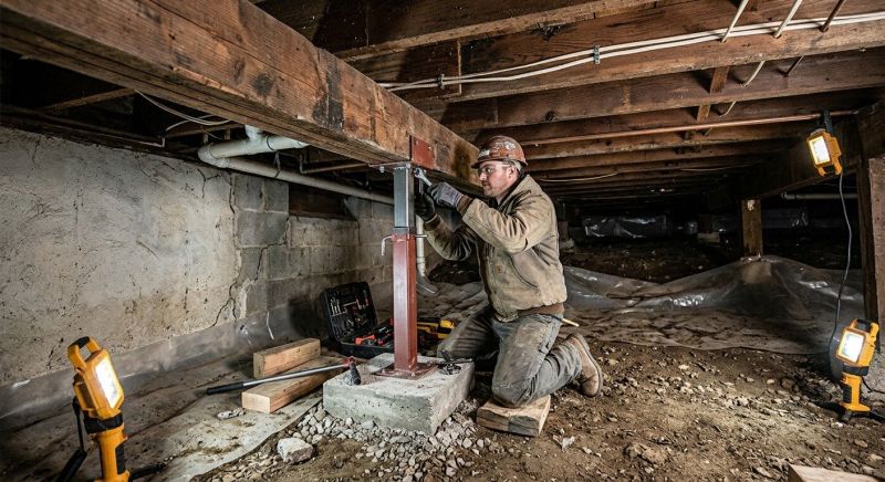 Crawlspace Foundation Repair in Davie County, NC