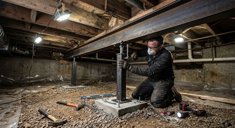 Crawlspace Structural Repair in Salisbury, NC