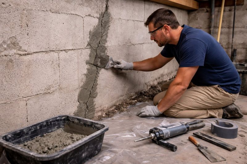 Foundation Crack Repair in China Grove, NC