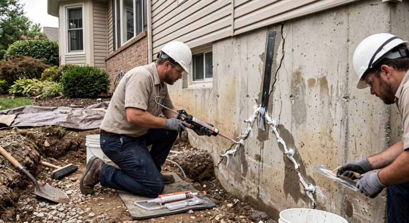 Foundation Crack Repair in China Grove, NC