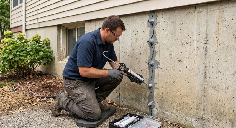 Foundation Crack Sealing in Salisbury, NC