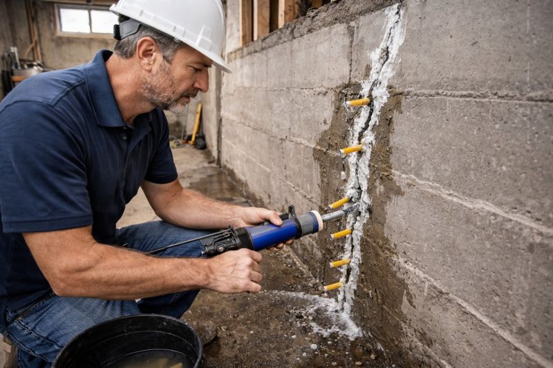 Foundation Crack Sealing in Salisbury, NC