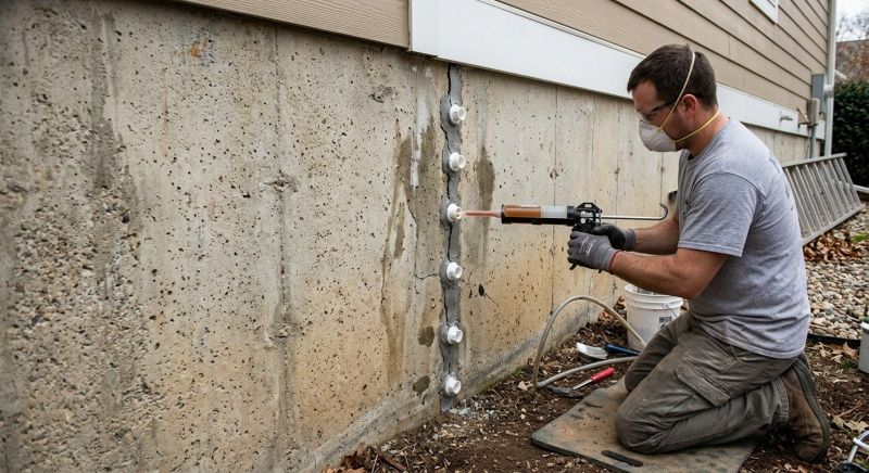 Foundation Crack Sealing in Salisbury, NC