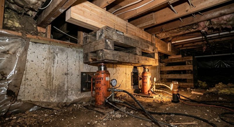 Foundation Jacking in Davie County, NC