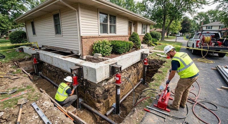 Foundation Jacking in Troutman, NC