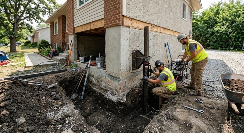 Foundation Pier Repair in Salisbury, NC
