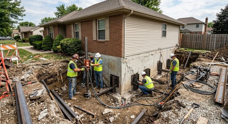 Foundation Pier Repair in Salisbury, NC