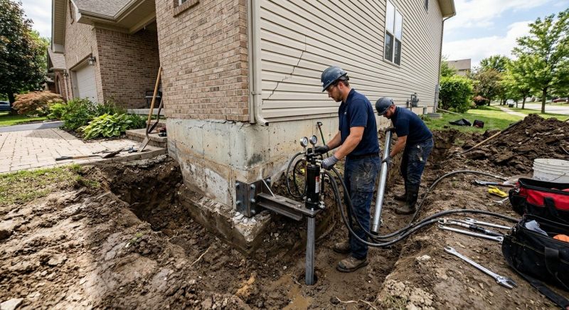Foundation Settlement Repair in Salisbury, NC