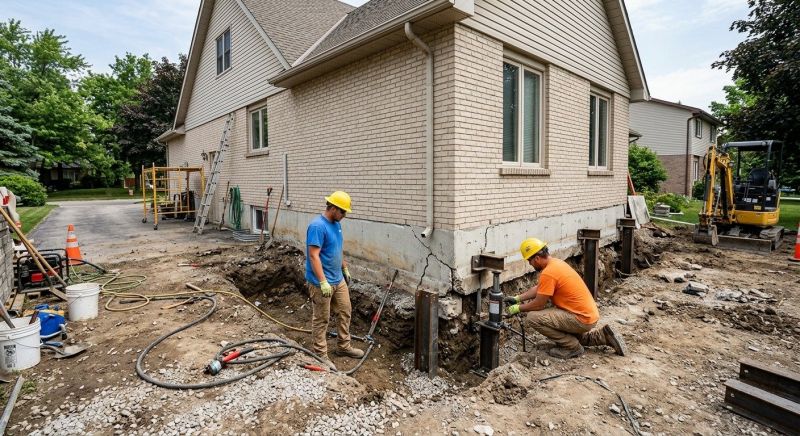 Helical Piers Installation in Salisbury, NC