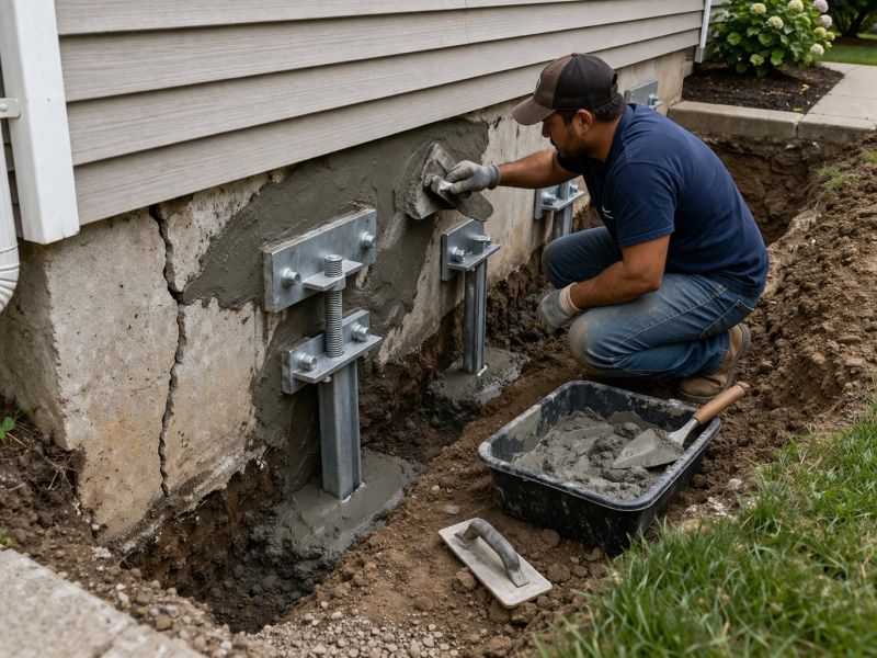 Home Foundation Repair in Davie County, NC