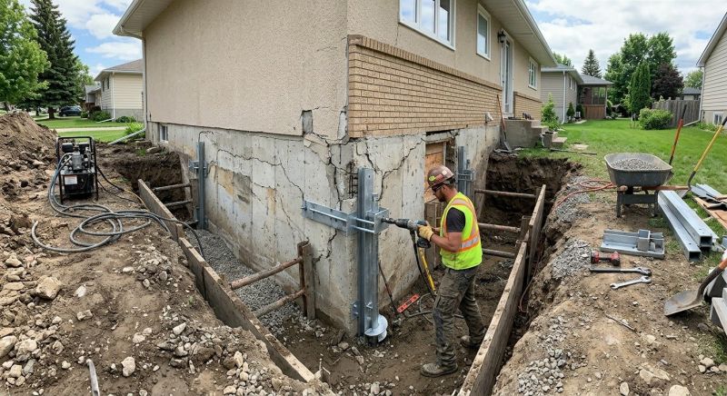 House Foundation Repair in Cabarrus County, NC