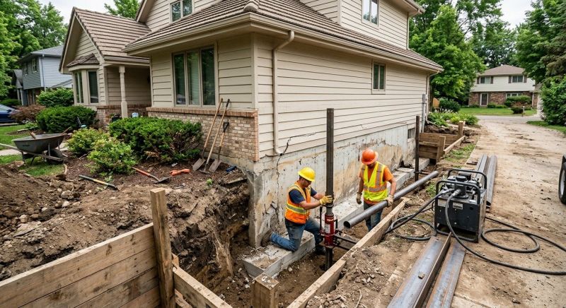 House Foundation Repair in Denton, NC