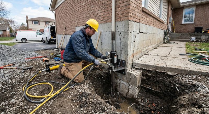 Sinking Foundation Repair in Advance, NC