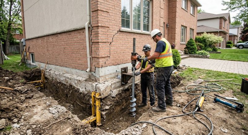 Sinking Foundation Repair in Mooresville, NC